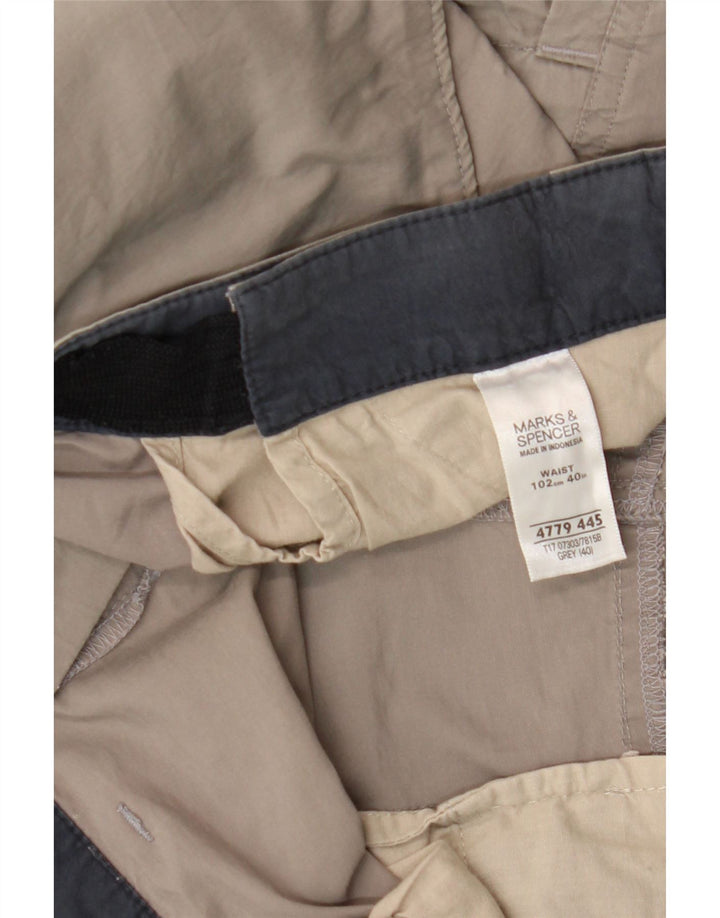 Męskie spodenki cargo Marks & Spencer W40 XL, szara bawełna