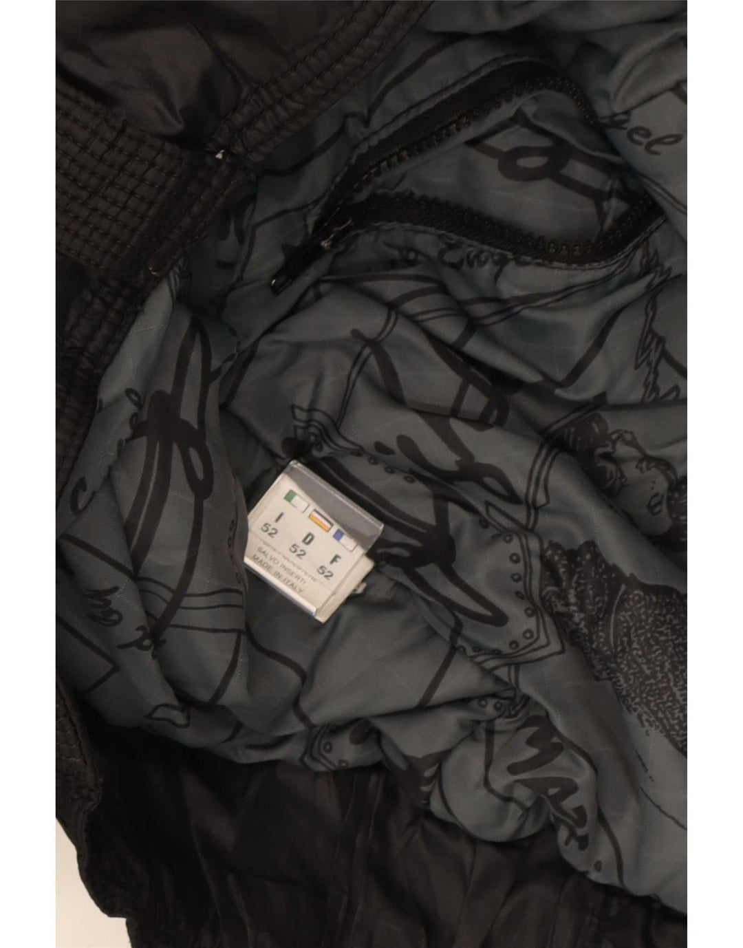 Damska kurtka bomberka vintage IT 52 XL Czarny poliamid