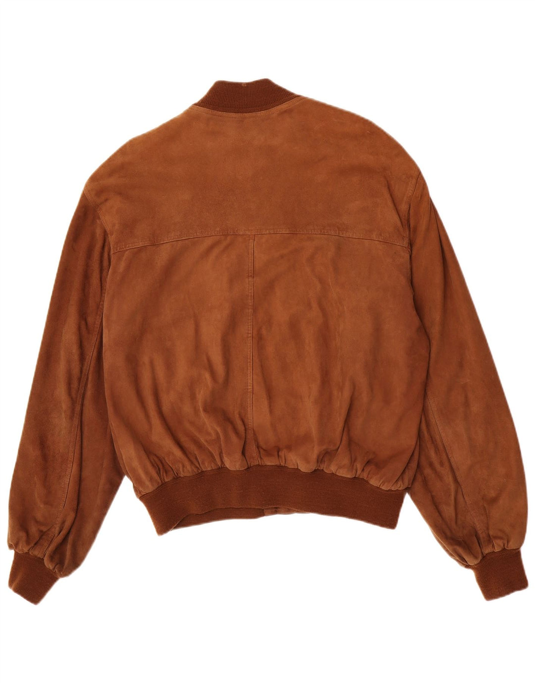 Vintage męska zamszowa kurtka bomber IT 50 duża brązowa zamszowa