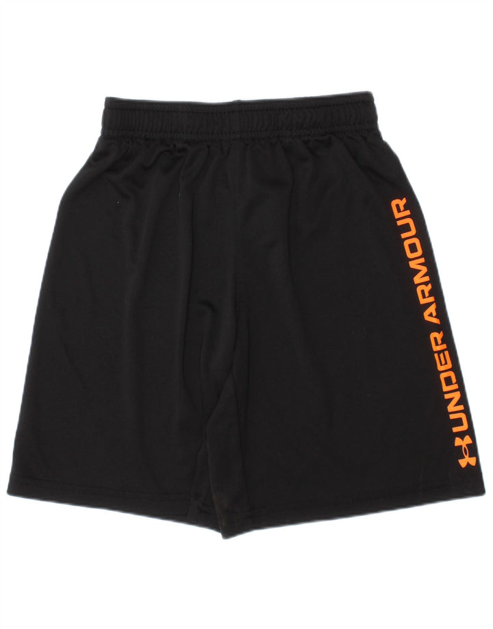 Chłopięce spodenki sportowe Under Armour z grafiką, 6-7 lat, czarny poliester