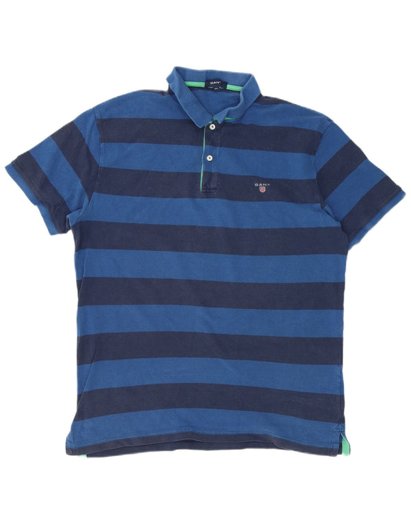Męska koszulka polo Gap 2XL, bawełniana w granatowe paski