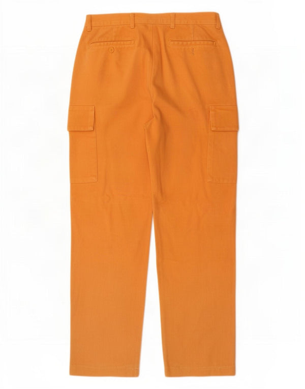 Męskie spodnie cargo Benetton IT 48 Medium W30 L30 Pomarańczowa bawełna
