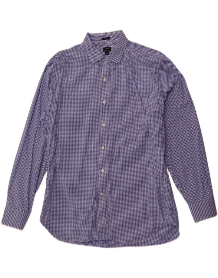 Koszula męska ze stretchem J. Crew, rozmiar 17 17/12 XL, niebieska kratka