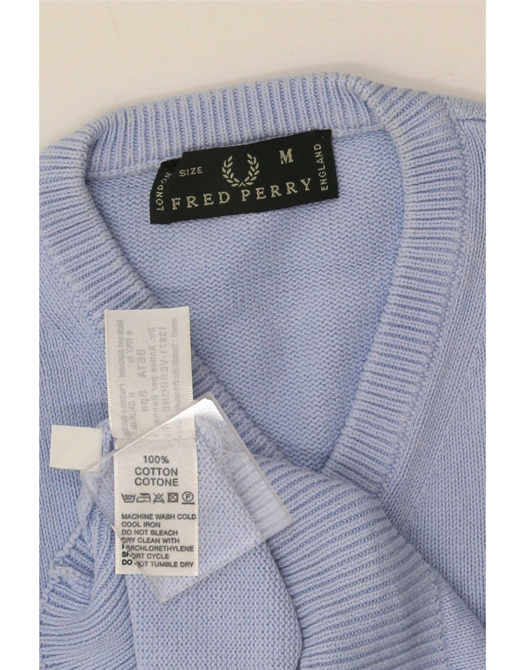Podkoszulek męski Fred Perry z kamizelką, średni niebieski, bawełniany