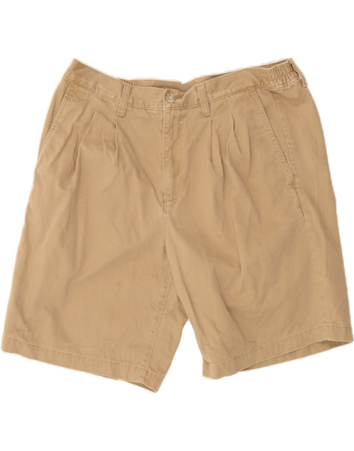 EDDIE BAUER Mens Pegged Chino Shorts W34 Large Beige Cotton Vintage Eddie Bauer and Second-Hand Eddie Bauer from Messina Hembry 