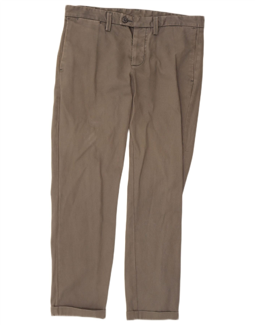 BENETTON Mens Straight Suit Trousers W34 L28 Grey