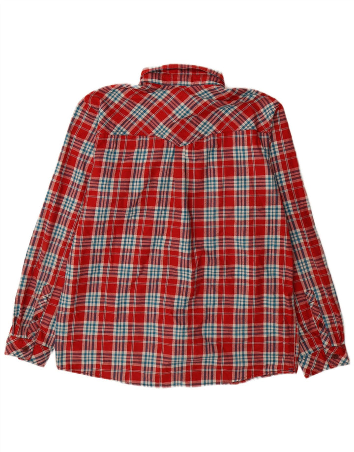 Męska koszula flanelowa The North Face, duża, czerwona, poliestrowa kratka