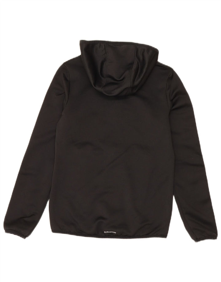 Bluza chłopięca Adidas z zamkiem błyskawicznym, 9-10 lat, czarna