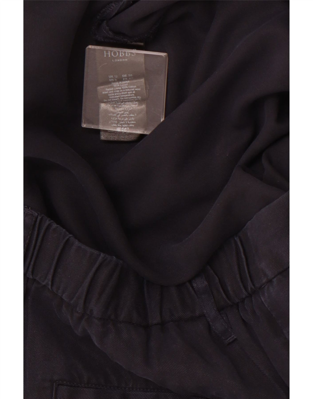 Damskie proste spodnie chino HOBBS UK 12 Medium W30 L28 Granatowe