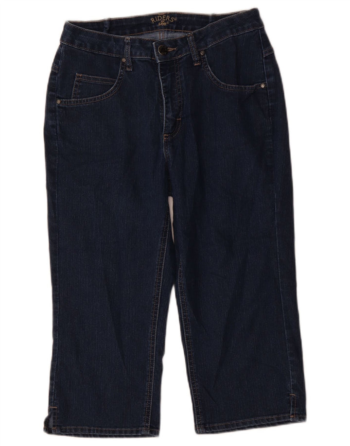 Damskie jeansy Lee Riders Capri US 8 Medium W30 L18 Granatowa bawełna