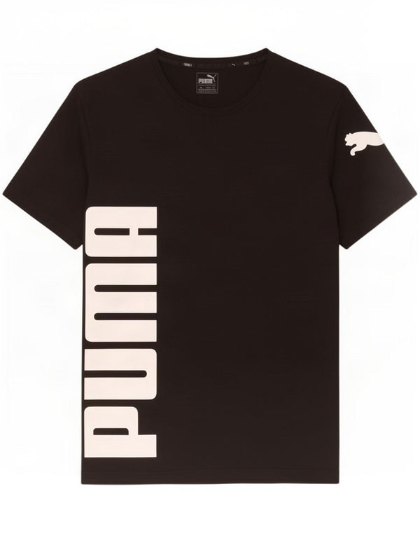 Męska koszulka z grafiką Puma, góra XL, czarna bawełna