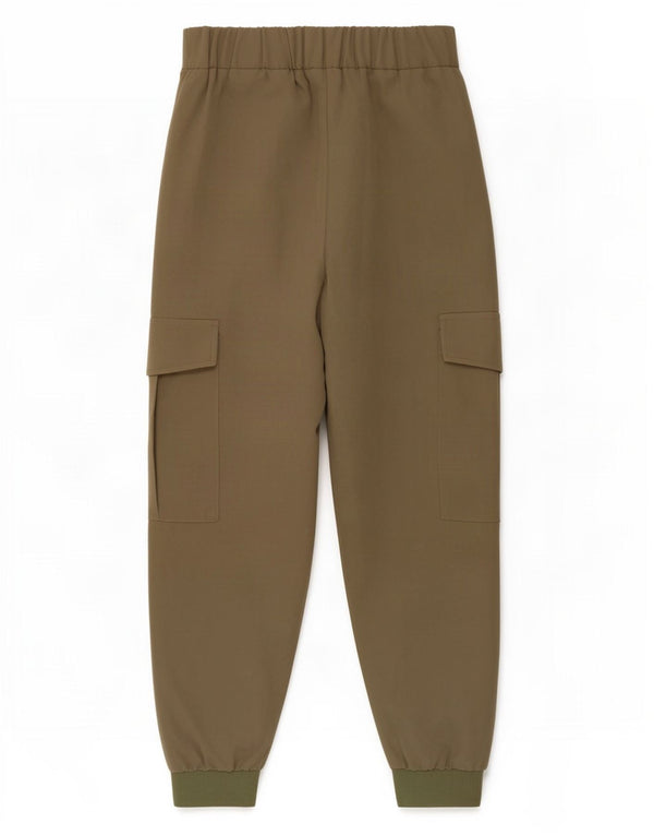 Damskie spodnie joggery Zara, małe, W26 L26, khaki, poliester