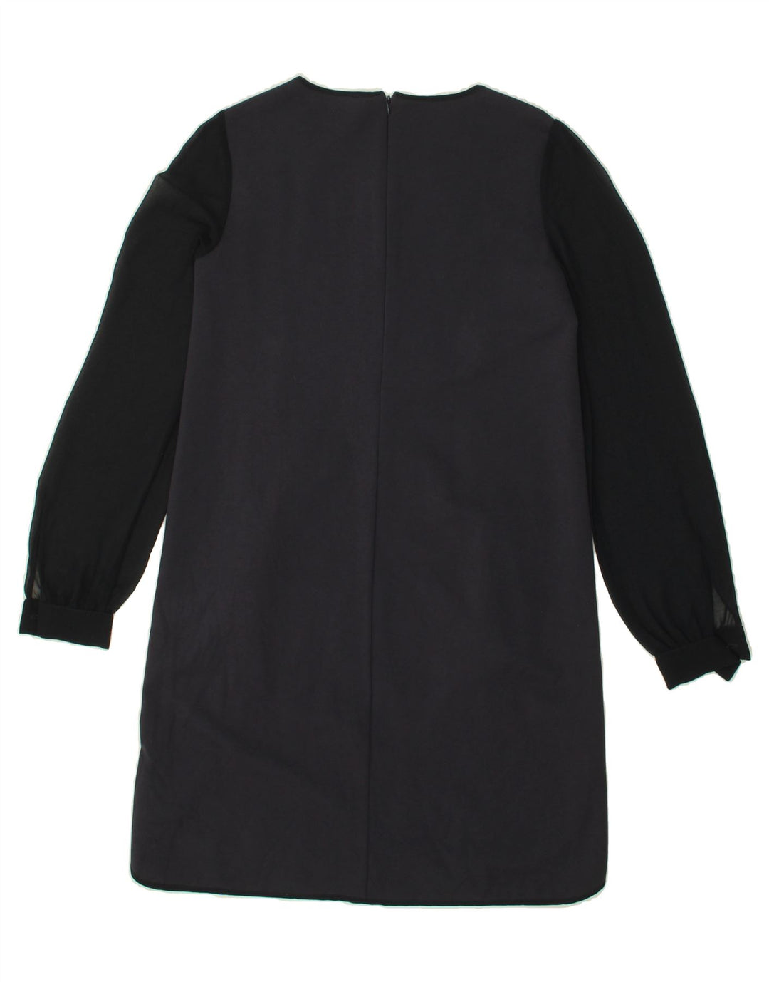 MAX & CO. Womens Long Sleeve Shift Dress UK 10 Small Navy Blue Colourblock Vintage Max & Co. and Second-Hand Max & Co. from Messina Hembry 