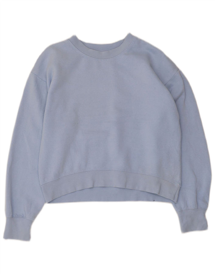 Damska bluza Zara Crop Sweter UK 10 Small Blue Polyester