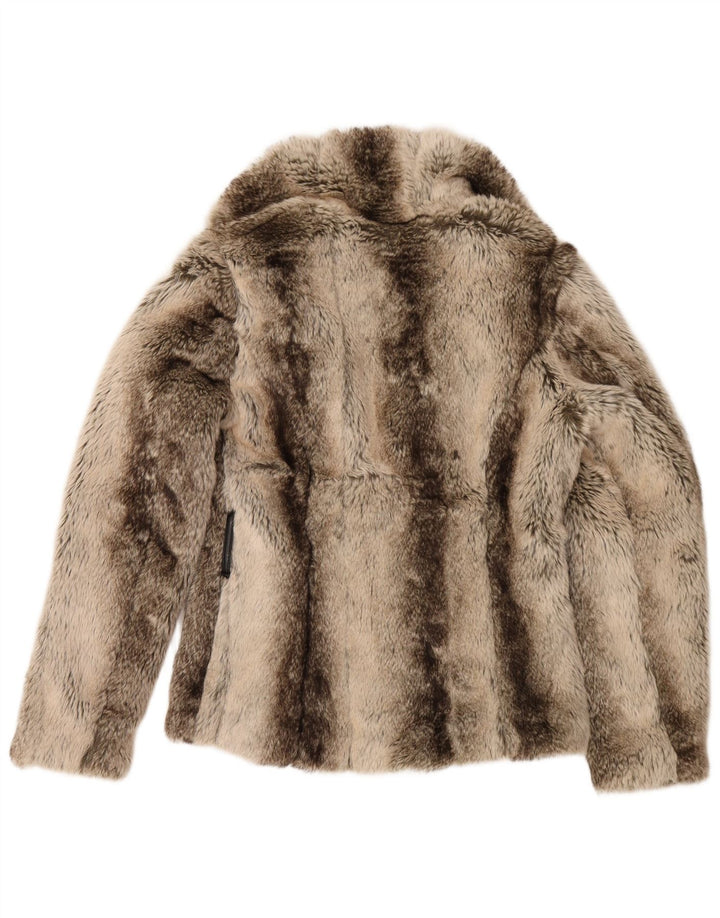 STAR BY JULIEN MACDONALD Womens Jacket UK 8 Small Beige Animal Print