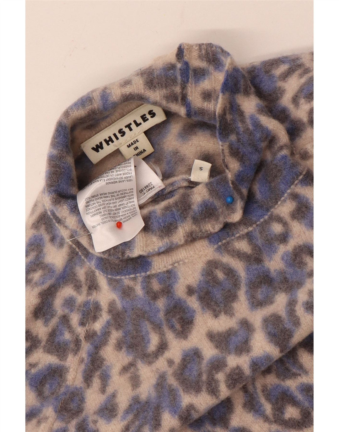 Sweter damski Whistles z golfem UK 10, mały, wielokolorowy