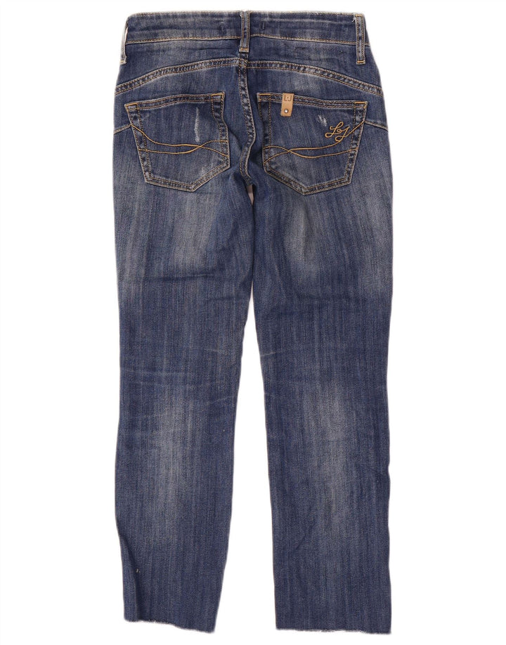 Damskie jeansy Liu Jo w trudnej sytuacji W24 L24 Niebieskie