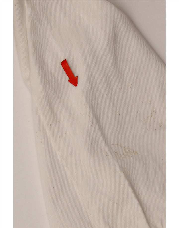 Męskie proste spodnie chino POP 84 IT 48 Medium W34 L34 Biała bawełna
