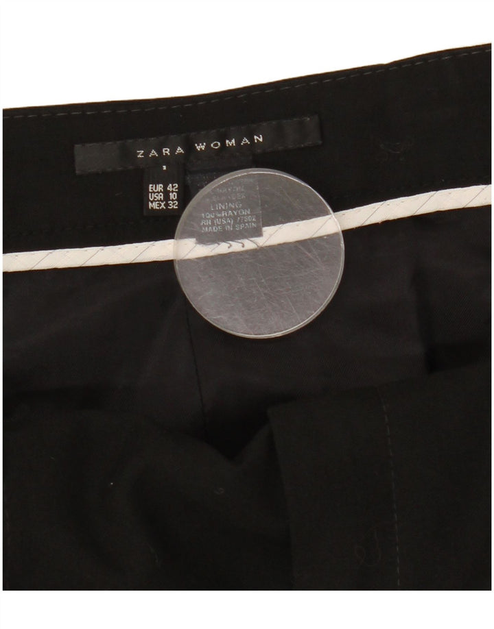 Spódnica damska Zara w kształcie litery A EU 42 Large W32 Czarny Rayon