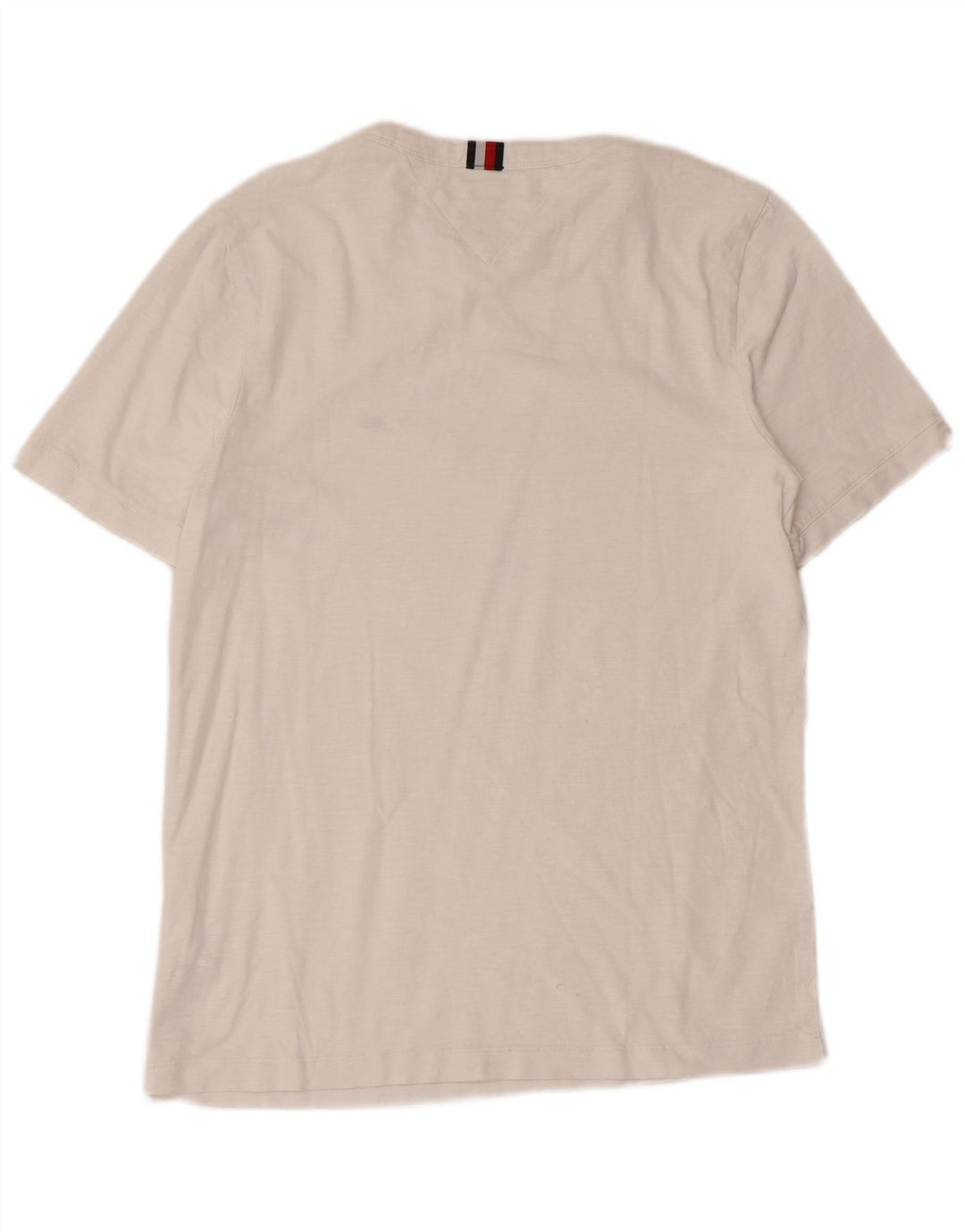 T-shirt męski Tommy Hilfiger o regularnym kroju, mały, biały, bawełniany