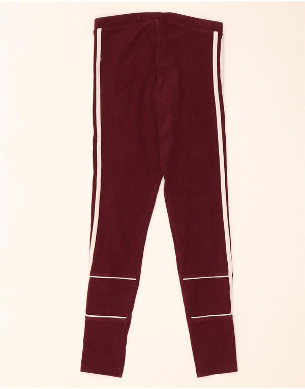 Legginsy damskie Adidas UK 6 XS Burgundowa bawełna