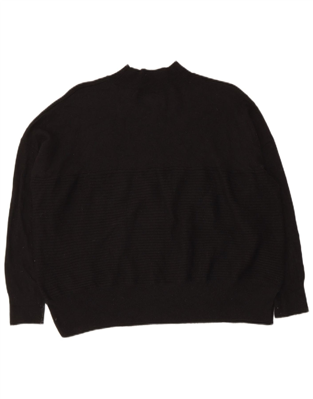 Damski sweter oversize Superdry z golfem UK 10, mały, czarny