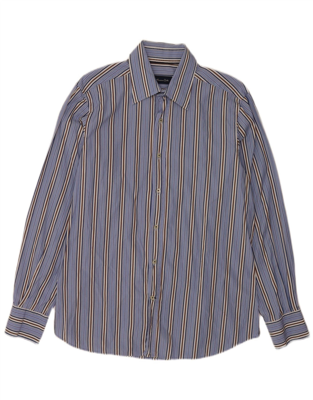 Koszula męska Massimo Dutti, duża, bawełniana w niebieskie paski