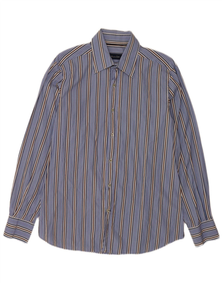 Koszula męska Massimo Dutti, duża, bawełniana w niebieskie paski