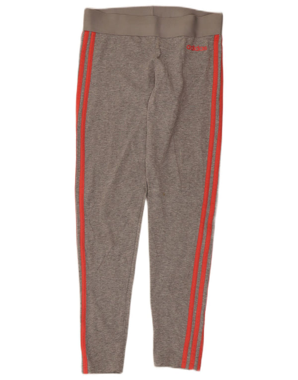 Legginsy Damskie Adidas UK 8/10 Małe Szare Bawełniane