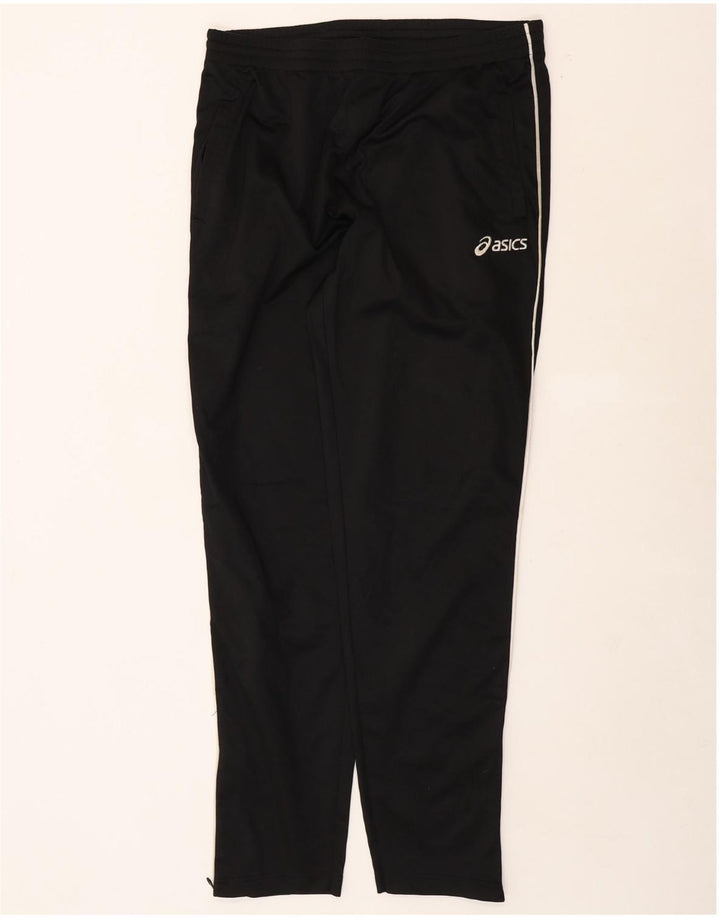 ASICS Mens Tracksuit Trousers 2XL Black Polyester Vintage Asics and Second-Hand Asics from Messina Hembry 