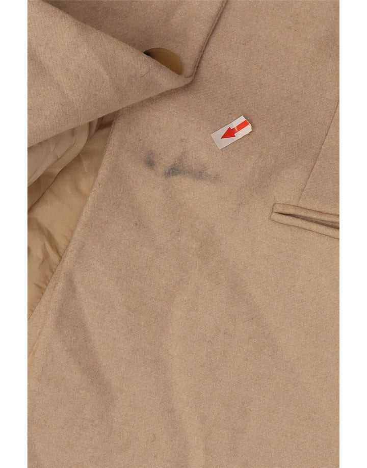 Massimo Dutti Damska marynarka zapinana na 1 guzik EU 36 XS Beżowa wełna