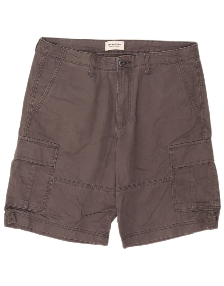 Męskie spodenki cargo Jack & Jones, duże W36, szara bawełna