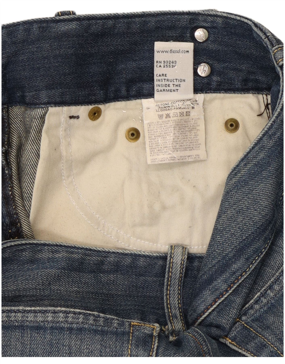 Damskie jeansy Bootcut Diesel W28 L31 Niebieskie bawełniane