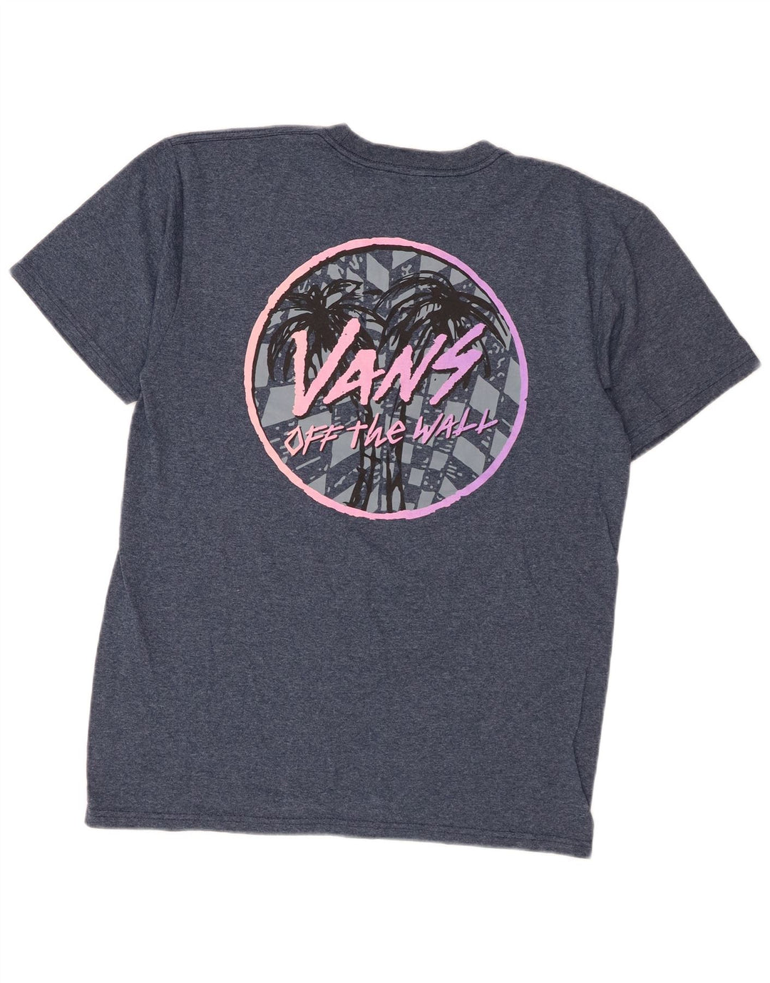 Męski T-shirt Vans z grafiką, średni niebieski nakrapiany