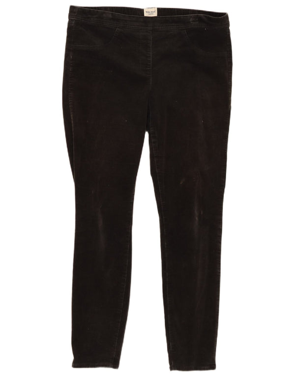 Damskie aksamitne, obcisłe spodnie na co dzień White Stuff UK 16 Large W36 L29 Black