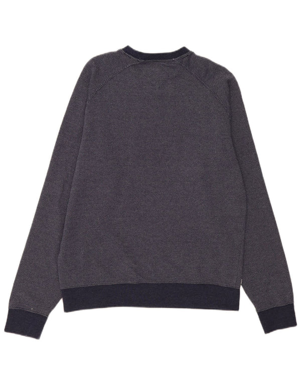 Męska bluza Tommy Hilfiger Sweter Średni granatowy, bawełniany