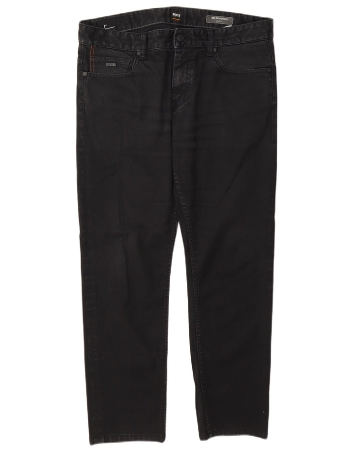 Hugo Boss Męskie Delaware Slim Jeans W34 L29 Szara bawełna