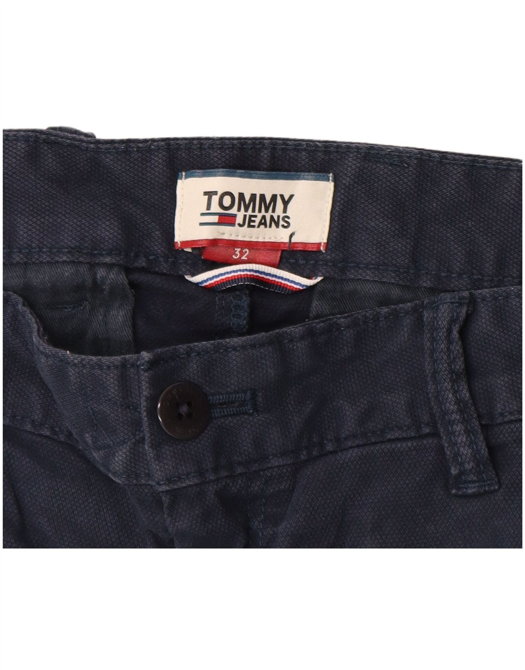 Męskie spodenki Chino TOMMY HILFIGER W32 Średni granatowy, bawełniany