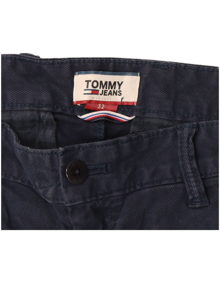 Męskie spodenki Chino TOMMY HILFIGER W32 Średni granatowy, bawełniany