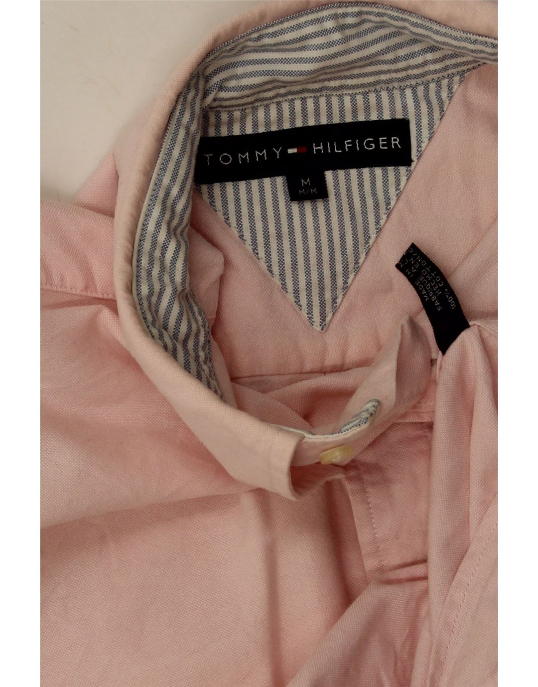Koszula męska Tommy Hilfiger, średnio różowa, bawełniana