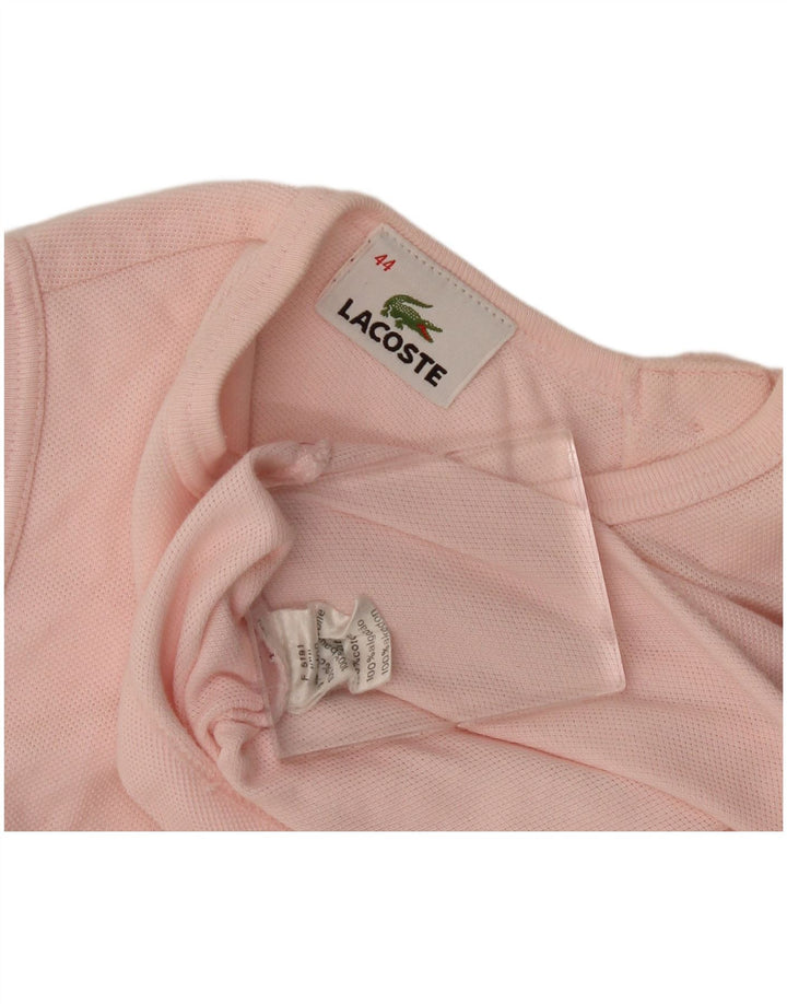 Damska kamizelka Lacoste Crop Top, rozmiar 44, duża, różowa bawełna