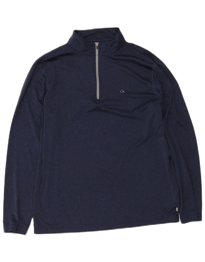 Męski dres Calvin Klein Golf z zamkiem błyskawicznym, duży, granatowy