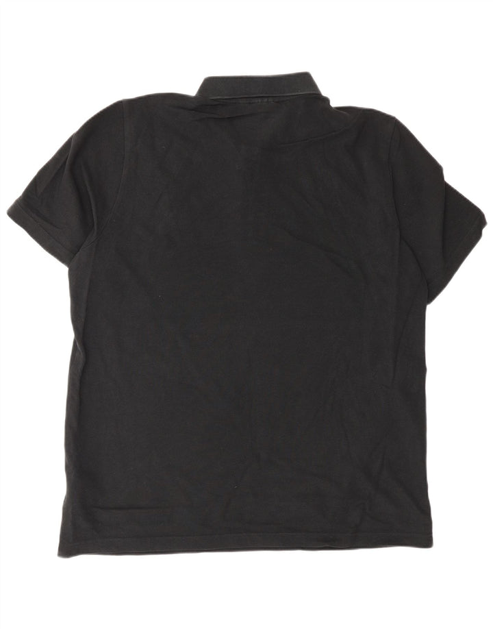 Męska koszulka polo Adidas, średnia czarna, bawełniana