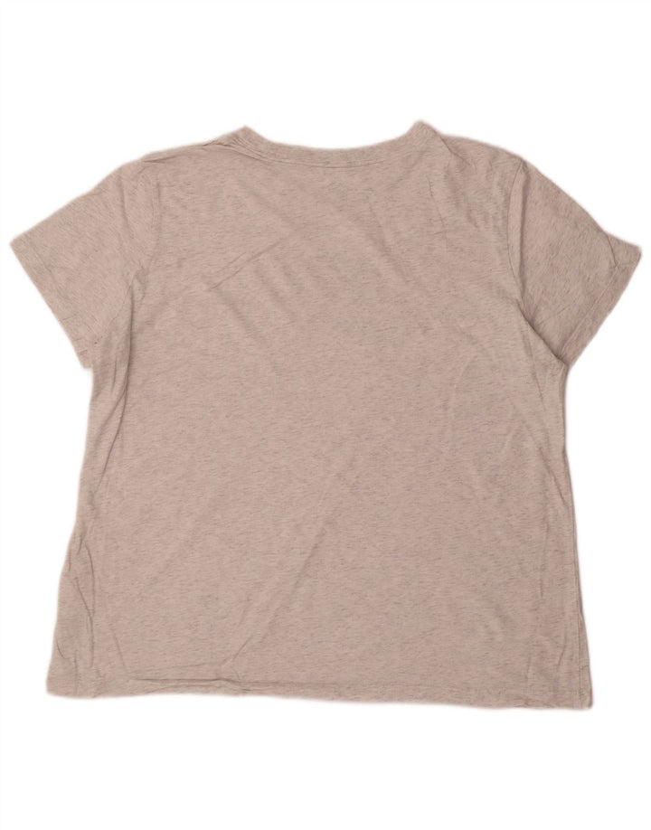 Damska koszulka z grafiką NIKE Top UK 18 XL, szara, bawełniana w plamki