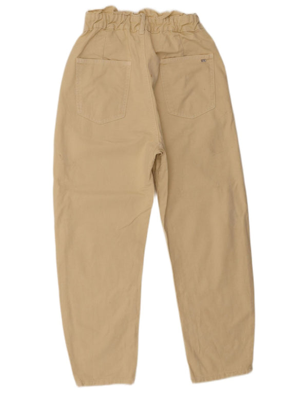 Damskie jeansy Zara o luźnym kroju z wysokim stanem EU 36 XS W26 L25 Beżowa bawełna
