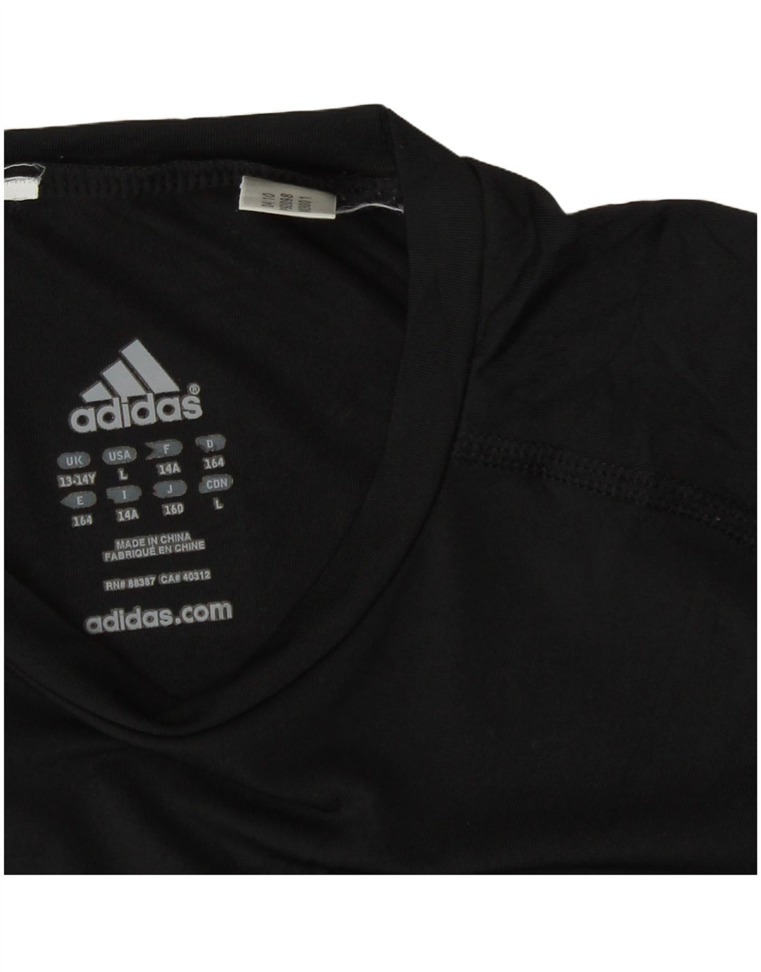 Koszulka chłopięca Adidas 13-14 lat czarna