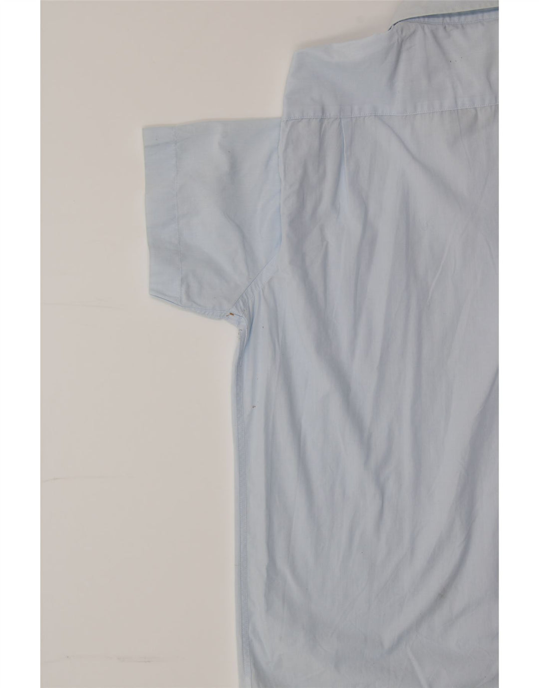 LACOSTE Mens Short Sleeve Shirt Size 40 Medium Blue Cotton Vintage Lacoste and Second-Hand Lacoste from Messina Hembry 