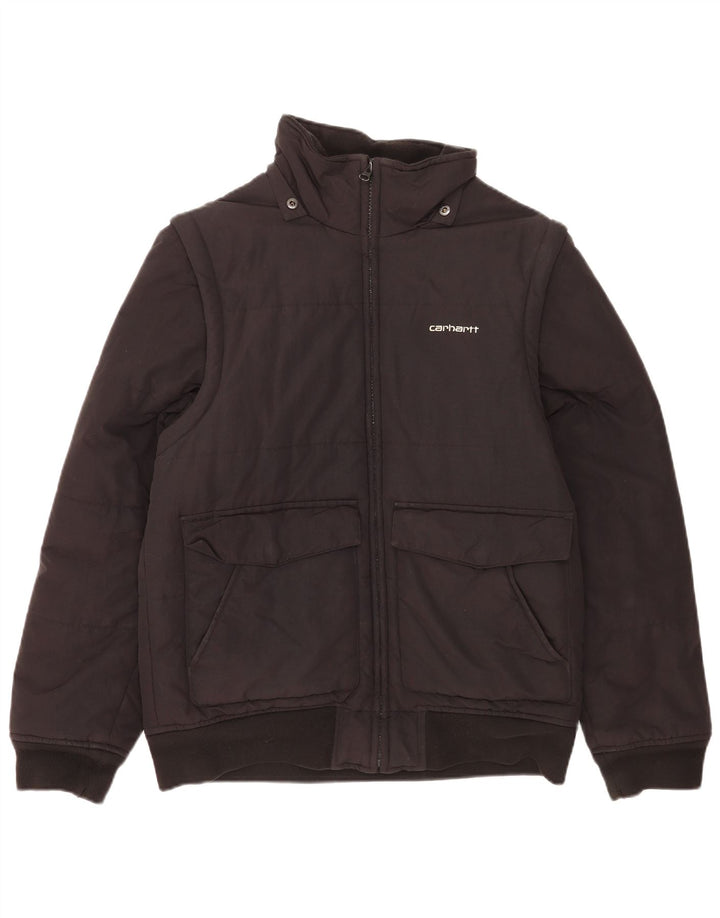 Męska ocieplana kurtka Carhartt UK 38 Średni czarny nylon