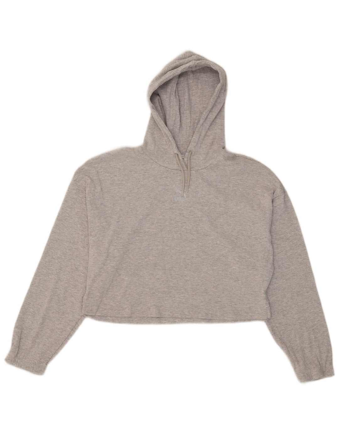 Damska bluza z kapturem Puma, oversize, UK 14, średnia szara bawełna