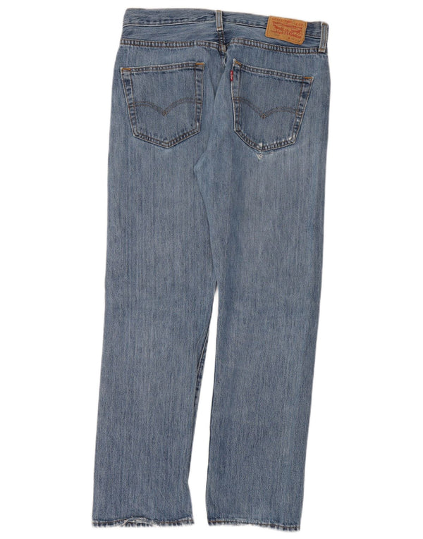 Męskie dżinsy Levi's 501 Straight W32 L30 Niebieskie bawełniane